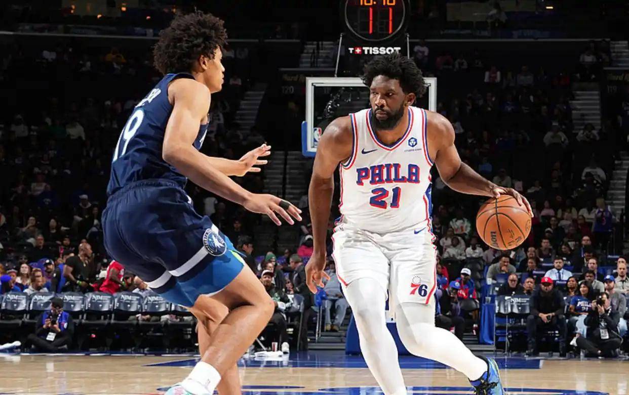 辽宁队轻取76人，恩比德统治全场