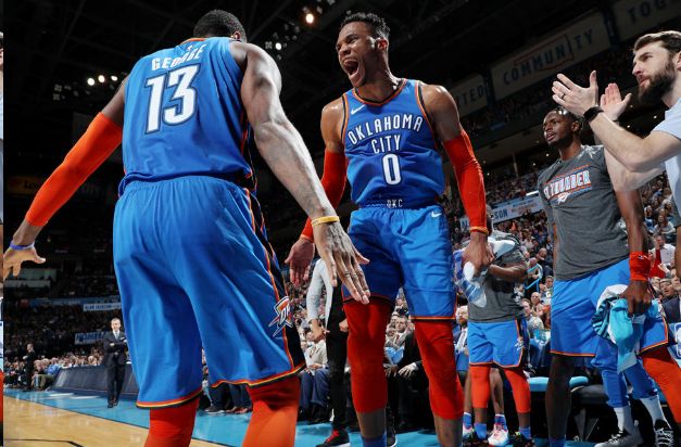 太阳翻盘雷霆，克莱高光表现